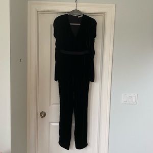 Ulla Johnson Black Velvet Jumpsuit